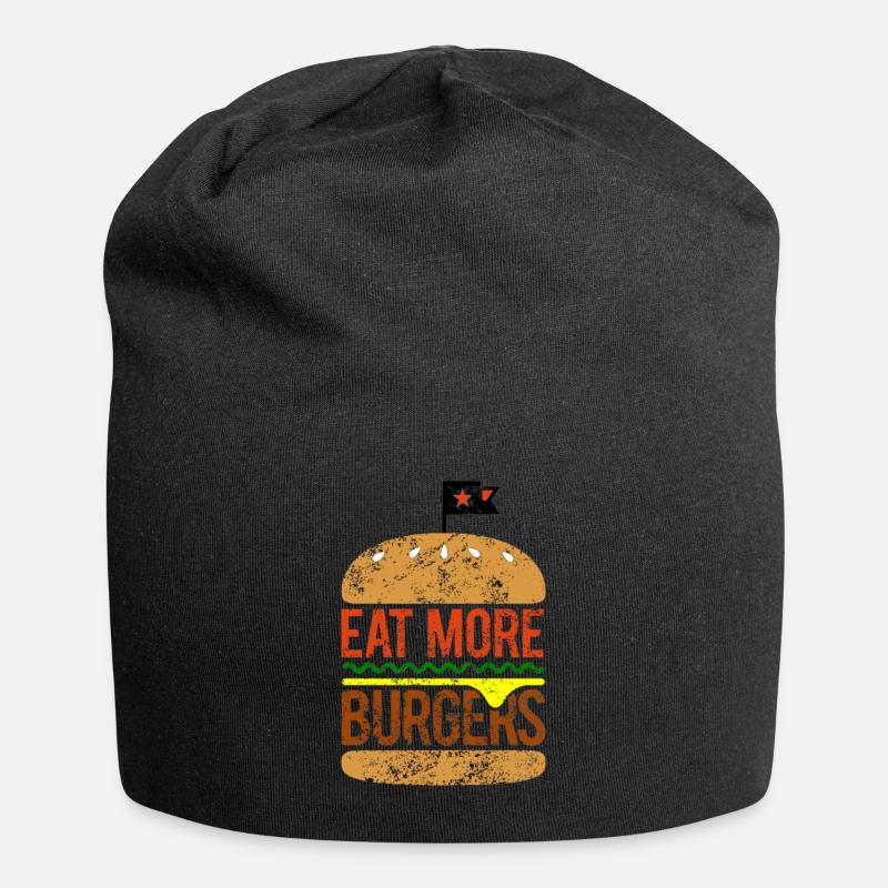 More Burgers - Bonnet en jersey - noir