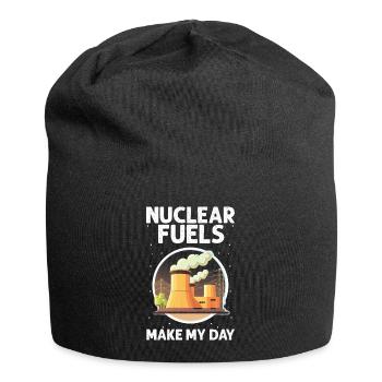 Kernenergie Spruch für Kernenergie - Jersey-Beanie - Schwarz - Vorne