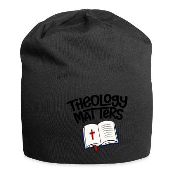 L’importance de la théologie 4 - Bonnet en jersey - noir - Devant