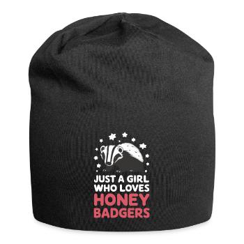 Blaireau Miel Blaireau Animal - Bonnet en jersey - noir - Devant
