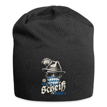 Grantler An Scheiss muas i, Festzelt, Bier & Gaudi - Jersey-Beanie - Schwarz - Vorne