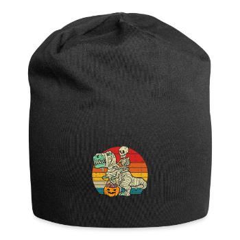 Skelett Reitmama Dinosaurier - Jersey-Beanie - Schwarz - Vorne