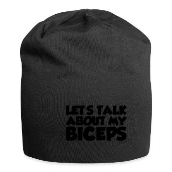 Parlons de mes biceps - Bonnet en jersey - noir - Devant