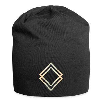 Geo Loop - Jersey Beanie - black - Front