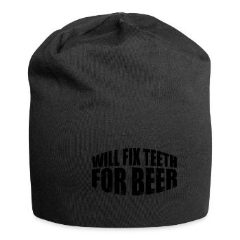 Will Fix Teeth For Beer 4 - Jersey Beanie - black - Front