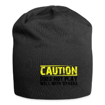 Caution Does Not Play Well With Others 27 - Jersey-Beanie - Schwarz - Vorne