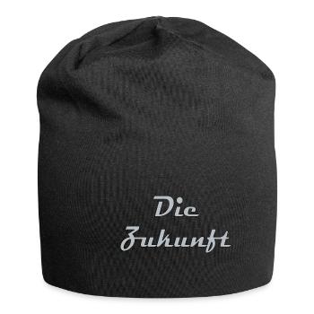 Die Zukunft - Jersey-Beanie - Schwarz - Vorne