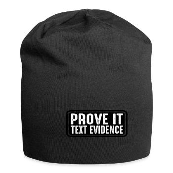 Prouvez-le, preuve textuelle 32 - Bonnet en jersey - noir - Devant
