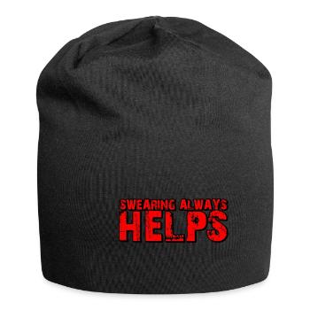 Jurer aide toujours 6 - Bonnet en jersey - noir - Devant