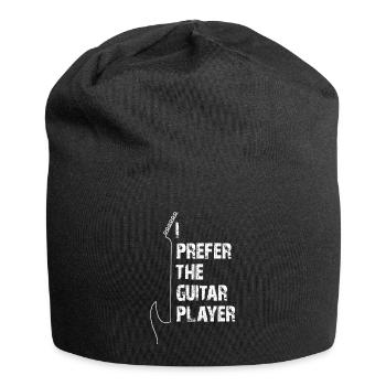 I prefer the guitar player | Ich liebe Gitarristen - Bonnet en jersey - noir - Devant