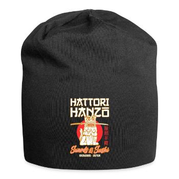 Hattori Hanzo Schwert und Japan Sushi Geschenk - Jersey-Beanie - Schwarz - Vorne