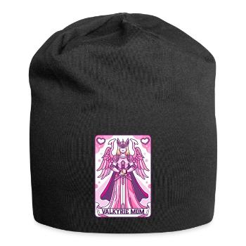 Walküre Mama Wikinger-Karte - Jersey-Beanie - Schwarz - Vorne