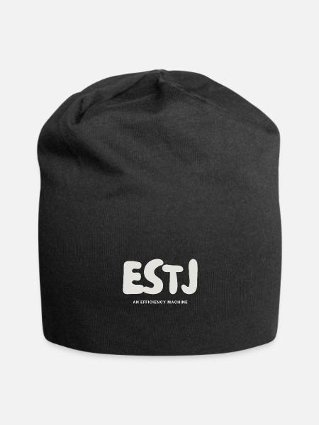 ESTJ MBTI Personality Type Extrovert - Jersey Beanie - black