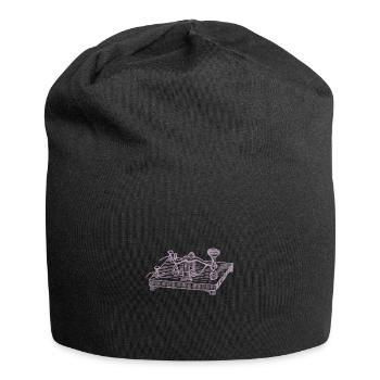 Vintage Morse Code Device, Retro Communication - Jersey Beanie - black - Front