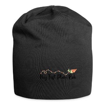 My First Plane Ride 30 - Jersey Beanie - black - Front