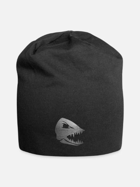 Fischkopf - Jersey-Beanie - Schwarz