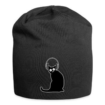 Cat Gaming Headset - Jersey Beanie - black - Front