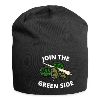 Join the green side Stoner Shirt - Jersey Beanie - black - Front