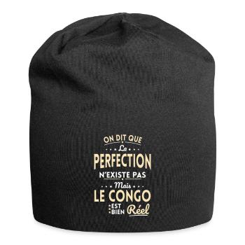 La Perfection n'existe pas le Congo est bien Réel - Bonnet en jersey - noir - Devant