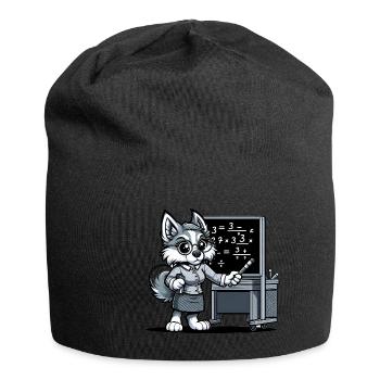 Cute Dog Teacher - Jersey Beanie - black - Front