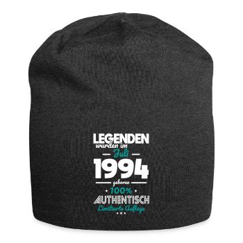 30th Birthday - Legends were published in July 1994 - Jersey Beanie - charcoal grey - Front