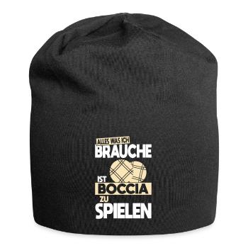 Tout ce dont j’ai besoin, c’est de jouer à la pétanque - Bonnet en jersey - noir - Devant