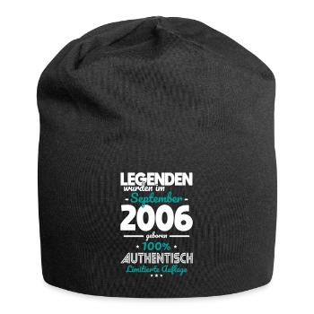 18. Geburtstag - Legenden wurden im September 2006 - Jersey-Beanie - Schwarz - Vorne