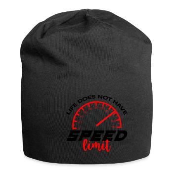 Life Does Not Have Speed Limit 4 - Jersey-Beanie - Schwarz - Vorne