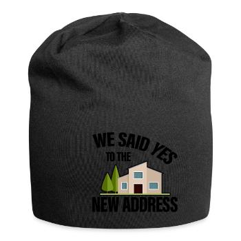 We Said Yes To The New Address 2 - Jersey Beanie - black - Front
