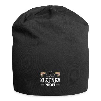 Kinder Angeln - Jersey-Beanie - Schwarz - Vorne