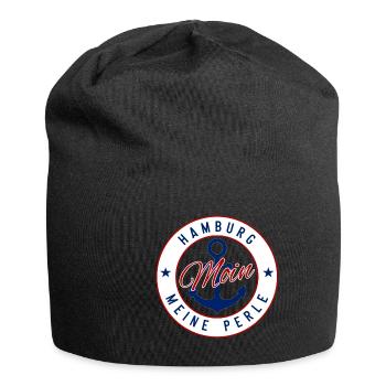 Hamburg Maritim Perle Anker Norddeutschland - Jersey-Beanie - Schwarz - Vorne