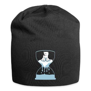 Eisbär - Jersey-Beanie - Schwarz - Vorne