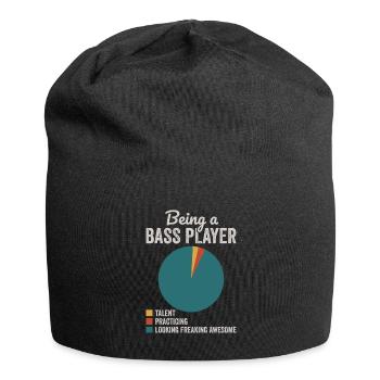 Bassist Bassist und Gitarrist Musiker - Jersey-Beanie - Schwarz - Vorne