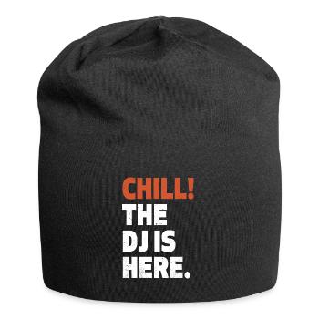 DJ Design Discjockey Deejay Djane Fun - Jersey-Beanie - Schwarz - Vorne