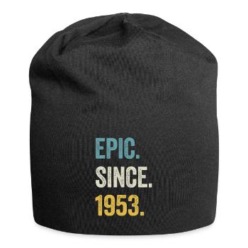 71 Years Old Epic Since 1953 71st Birthday - Jersey Beanie - black - Front