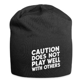 Caution Does Not Play Well With Others 94 - Jersey-Beanie - Schwarz - Vorne