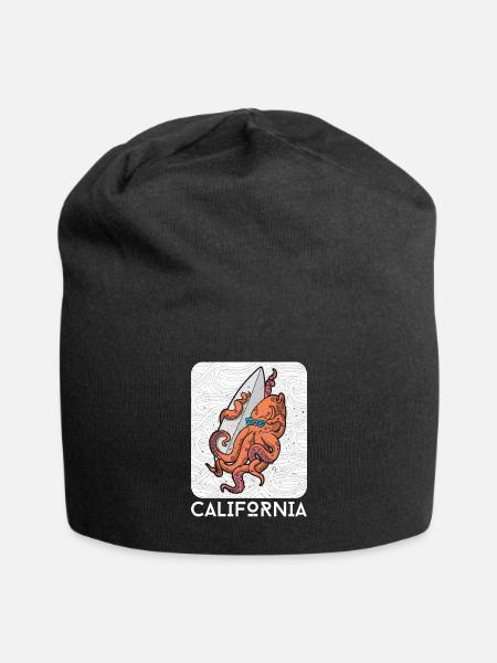 Ocean Octopus Octopus Water Sports Holiday Travel - Bonnet en jersey - noir
