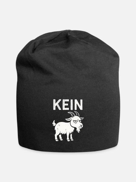 Lustiger Spruch Witzig Kein Bock Geschenkidee - Jersey-Beanie - Schwarz