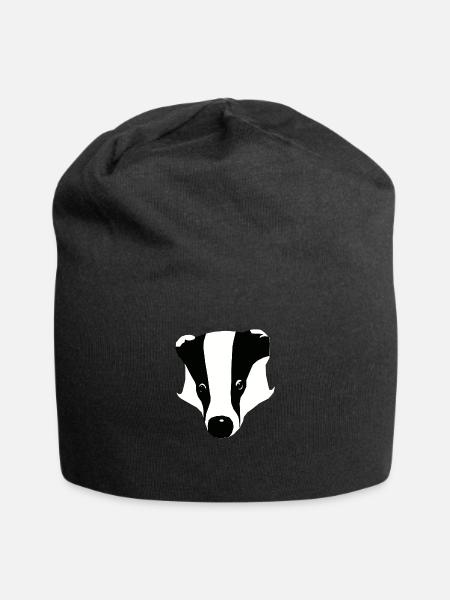 dachs - Jersey-Beanie - Schwarz