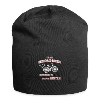 E-Bike Senior - Jersey-Beanie - Schwarz - Vorne
