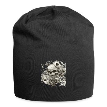 karten pirates - Jersey-Beanie - Schwarz - Vorne
