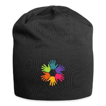 Pride Regenbogenfahne Pride Parade LGBT - Jersey-Beanie - Schwarz - Vorne