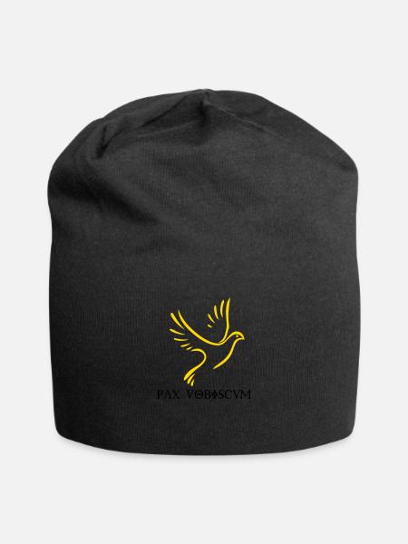 Pax vobiscum - Peace be with you! - Jersey Beanie - black