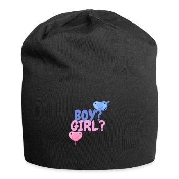 garçon ou fille? - Bonnet en jersey - noir - Devant