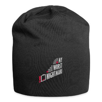 Funny my worst nightmare - Jersey Beanie - black - Front