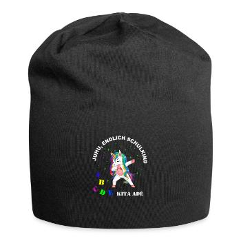 Dabbing Unicorn - Juhu, Kita adé - Jersey-Beanie - Schwarz - Vorne