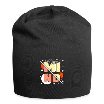 Happy mind, happy life - Jersey Beanie - black - Front