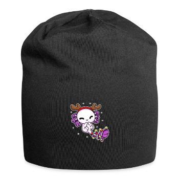 AXOLOTL CHRISTMAS DESIGN 2 - Jersey-Beanie - Schwarz - Vorne