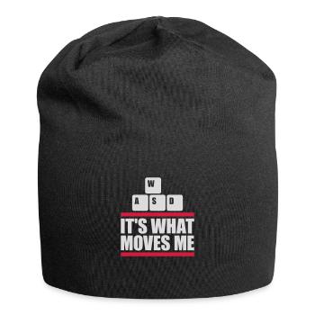 c’est ce qui m’émeut - Bonnet en jersey - noir - Devant