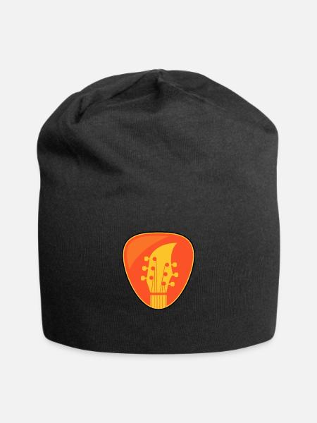 Gitarrist Plecktrum Geschenk Gitarrist - Jersey-Beanie - Schwarz